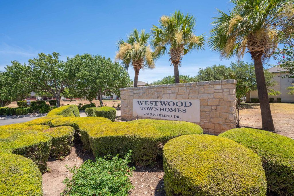 Westwood Town Homes Sign Wolf Property Management